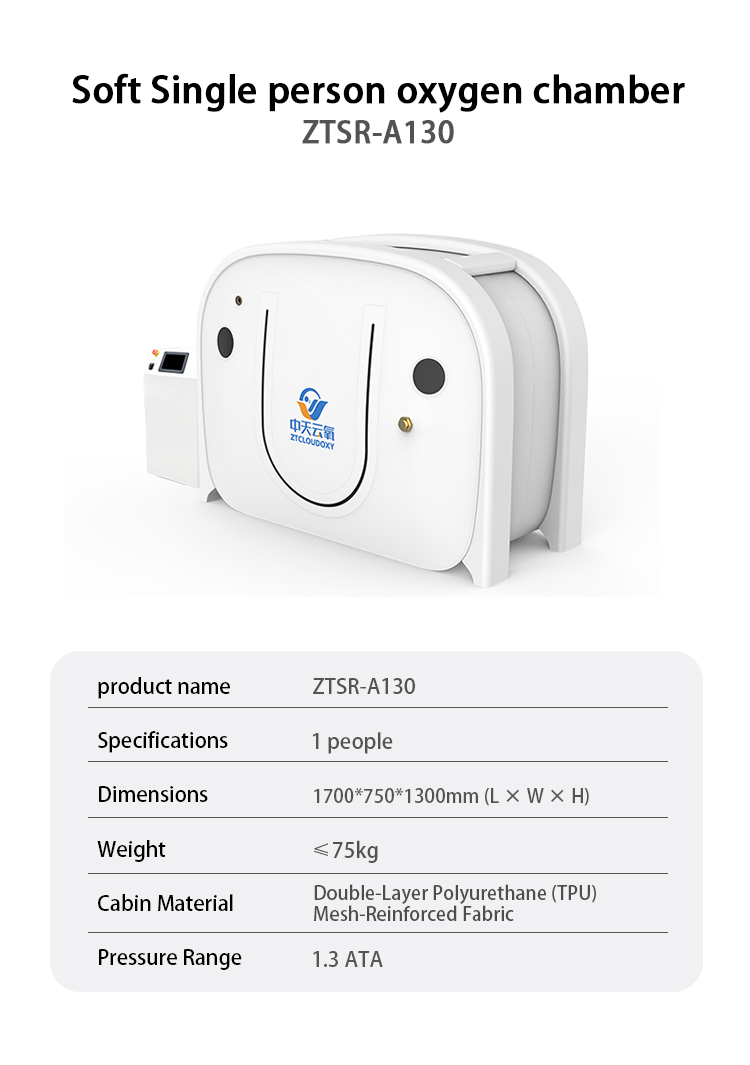 Single-Person Upright Hyperbaric Oxygen Chamber (Soft Chamber)
